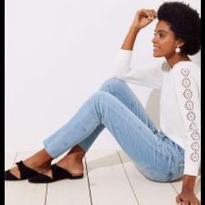 loft modern skinny jeans with daisy embroidered,27